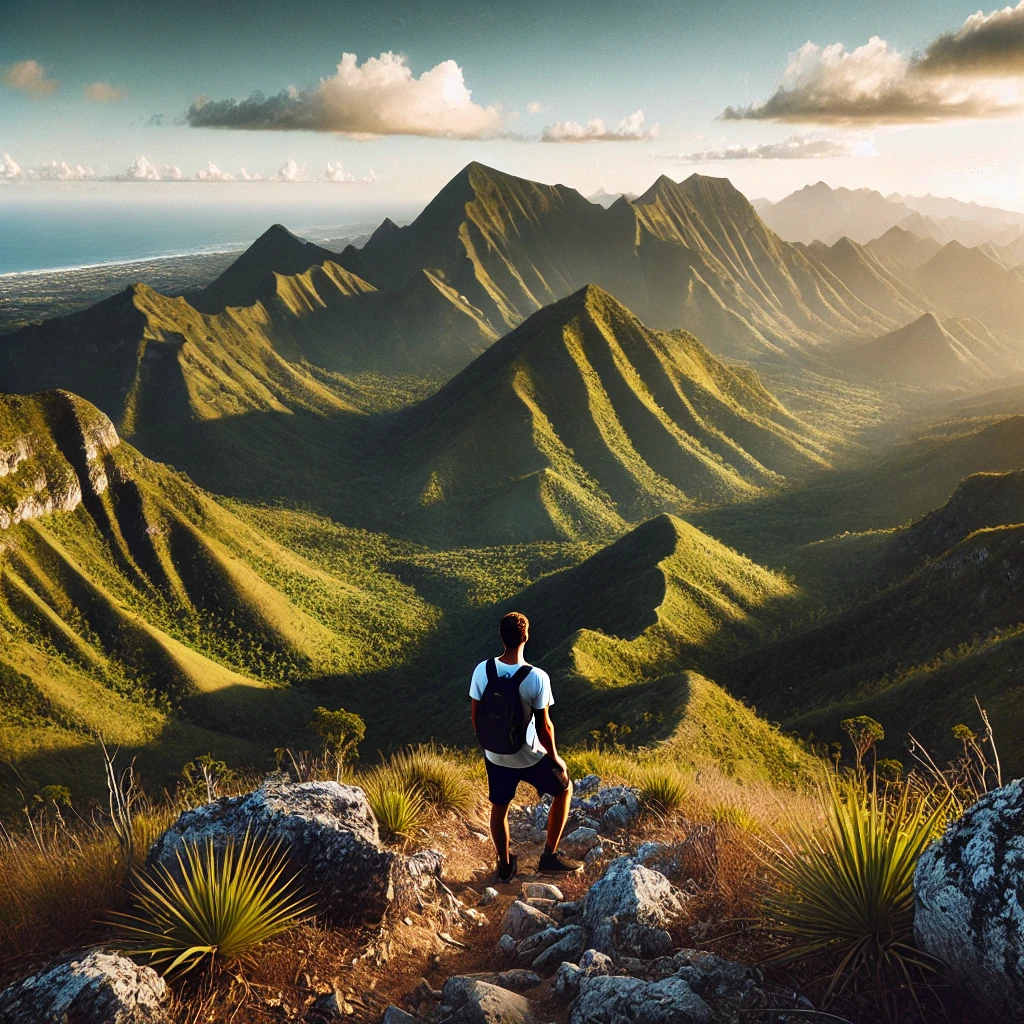 Vue depuis le Pic la Selle, Haïti